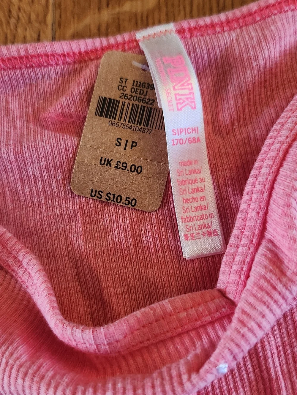 PINK Victoria's Secret Pink Ribbed Cotton Panties - Picture 3 of 3